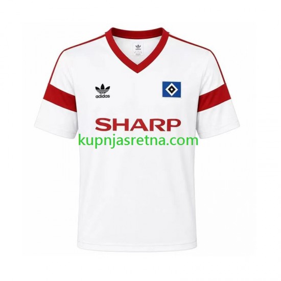 Muškarci Domaći Home Dresova Hamburger SV Retro 1988 Kratkih Rukava