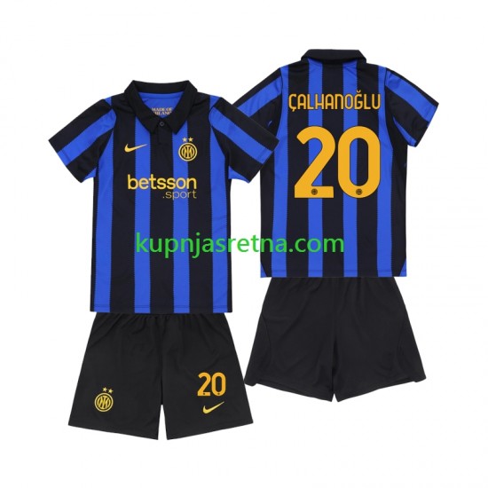 Dječja Domaći Home Dresova Inter Milan Hakan Calhanoglu 20 2026-2027 Kratkih Rukava