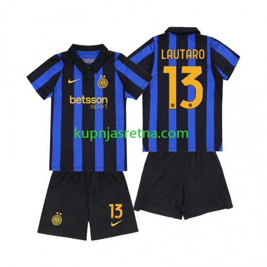 Dječja Domaći Home Dresova Inter Milan Lautaro Martinez 13 2026-2027 Kratkih Rukava