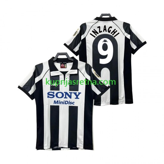 Muškarci Domaći Home Dresova Juventus INZAGHI 9 Retro 1997 1998 Kratkih Rukava