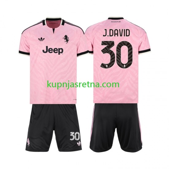 Dječja Gostujući Away Dresova Juventus Jonathan David 30 2026-2027 Kratkih Rukava