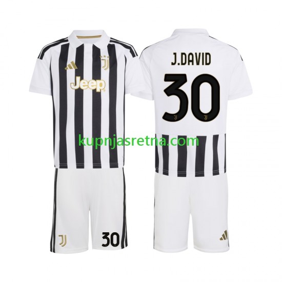 Dječja Domaći Home Dresova Juventus Jonathan David 30 2026-2027 Kratkih Rukava