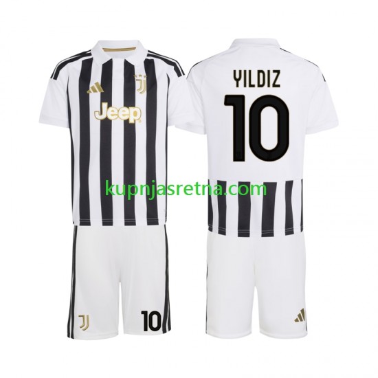 Dječja Domaći Home Dresova Juventus Kenan Yildiz 10 2026-2027 Kratkih Rukava