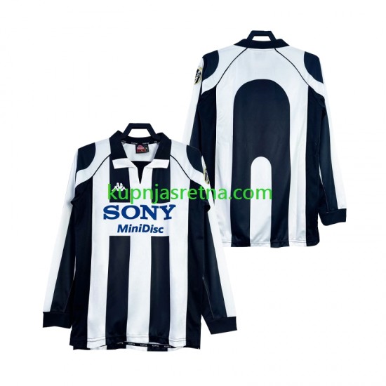 Muškarci Domaći Home Dresova Juventus Retro 1997 1998 Dugim Rukavima