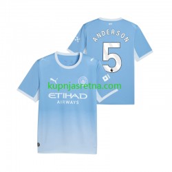 Muškarci Domaći Home Dresova Manchester City Elliot Anderson 5 2026-2027 Kratkih Rukava Muškarci Domaći Home Dresova Manchester City Elliot Anderson 5 2026-2027 Kratkih Rukava