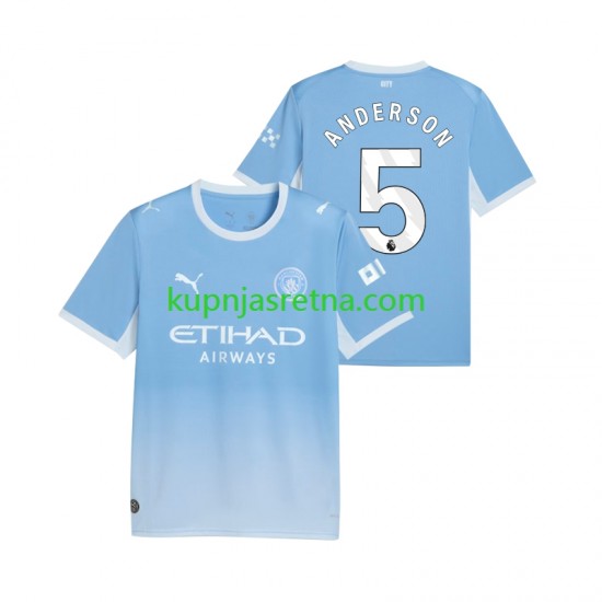 Muškarci Domaći Home Dresova Manchester City Elliot Anderson 5 2026-2027 Kratkih Rukava