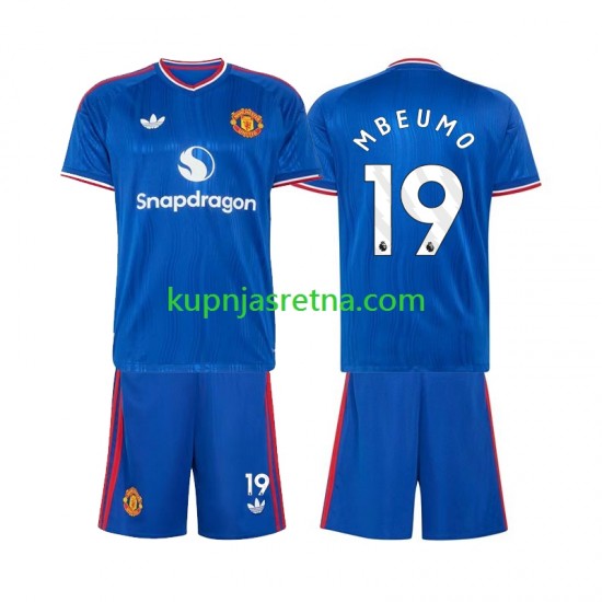 Dječja Gostujući Away Dresova Manchester United Bryan Mbeumo 19 2026-2027 Kratkih Rukava
