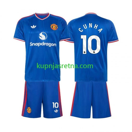 Dječja Gostujući Away Dresova Manchester United Matheus Cunha 10 2026-2027 Kratkih Rukava