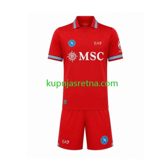 Dječja Treći Dresova Napoli 2026-2027 Kratkih Rukava