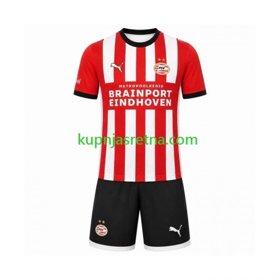 Dječja Domaći Home Dresova PSV Eindhoven 2026-2027 Kratkih Rukava