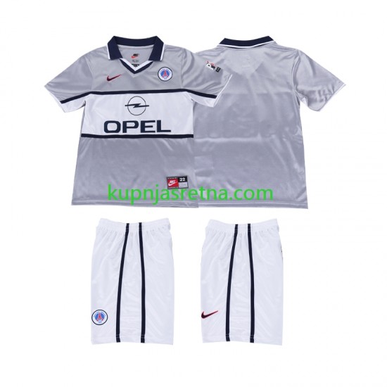 Dječja Gostujući Away Dresova Paris Saint-Germain Retro 2000 2001 Kratkih Rukava