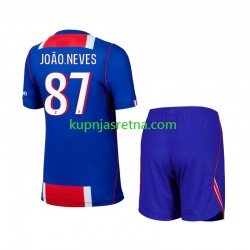 Dječja Domaći Home Dresova Paris Saint-Germain Joao Neves 87 2026-2027 Kratkih Rukava