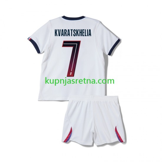 Dječja Gostujući Away Dresova Paris Saint-Germain Khvicha Kvaratskhelia 7 2026-2027 Kratkih Rukava