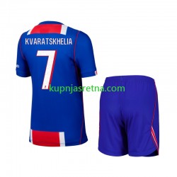 Dječja Domaći Home Dresova Paris Saint-Germain Khvicha Kvaratskhelia 7 2026-2027 Kratkih Rukava
