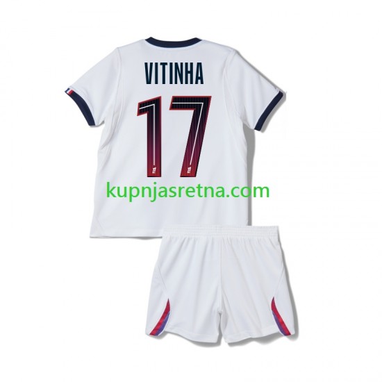 Dječja Gostujući Away Dresova Paris Saint-Germain Vitinha 17 2026-2027 Kratkih Rukava
