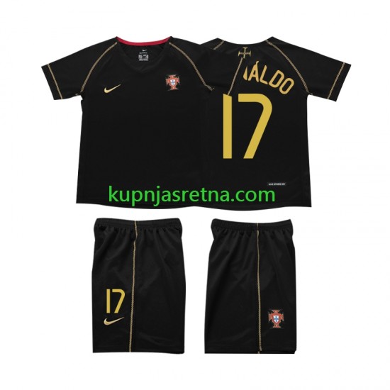 Dječja Gostujući Away Dresova Portugal Cristiano Ronaldo 17 Retro 2006 Kratkih Rukava