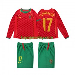 Dječja Domaći Home Dresova Portugal Cristiano Ronaldo 17 Retro 2004 Dugim Rukavima Dječja Domaći Home Dresova Portugal Cristiano Ronaldo 17 Retro 2004 Dugim Rukavima
