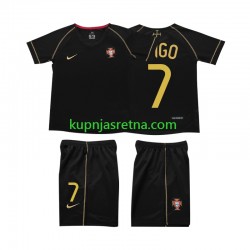 Dječja Gostujući Away Dresova Portugal FIGO 7 Retro 2006 Kratkih Rukava Dječja Gostujući Away Dresova Portugal FIGO 7 Retro 2006 Kratkih Rukava