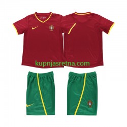 Dječja Domaći Home Dresova Portugal Retro 2002 Kratkih Rukava Dječja Domaći Home Dresova Portugal Retro 2002 Kratkih Rukava