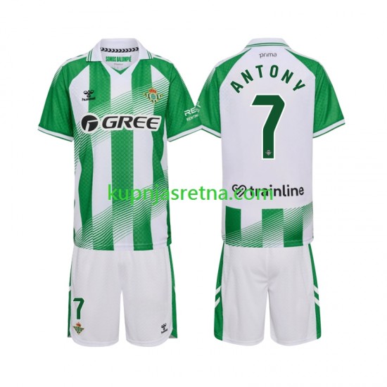 Dječja Domaći Home Dresova Real Betis Anthoy 7 2026-2027 Kratkih Rukava