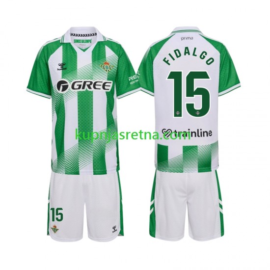 Dječja Domaći Home Dresova Real Betis Fidalgo 15 2026-2027 Kratkih Rukava