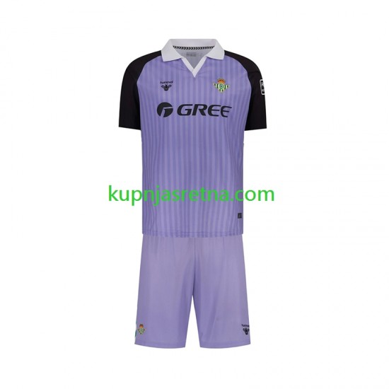 Dječja Domaći Home Golmanski Dresova Real Betis Retro 2025-2026 Kratkih Rukava