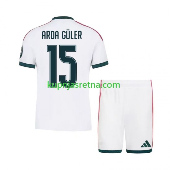 Dječja Domaći Home Dresova Real Madrid Arda Guler 15 2026-2027 Kratkih Rukava
