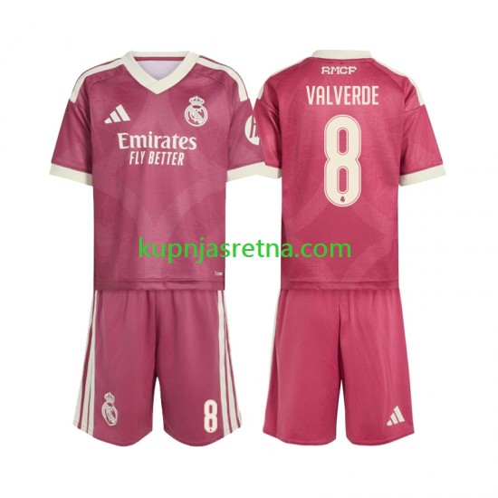 Dječja Treći Dresova Real Madrid Federico Valverde 8 2026-2027 Kratkih Rukava