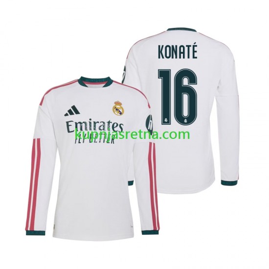 Muškarci Domaći Home Dresova Real Madrid Ibrahima Konate 16 2026-2027 Dugim Rukavima