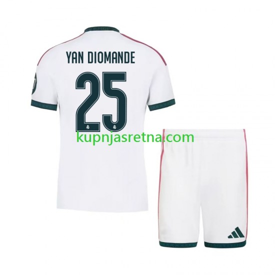 Dječja Domaći Home Dresova Real Madrid Yan Diomande 25 2026-2027 Kratkih Rukava
