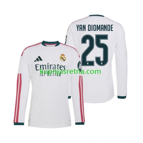 Muškarci Domaći Home Dresova Real Madrid Yan Diomande 25 2026-2027 Dugim Rukavima