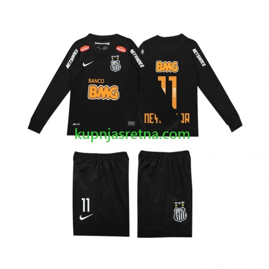 Dječja Gostujući Away Dresova Santos NEYMAR JR 11 Retro Classic 2012 2013 Dugim Rukavima