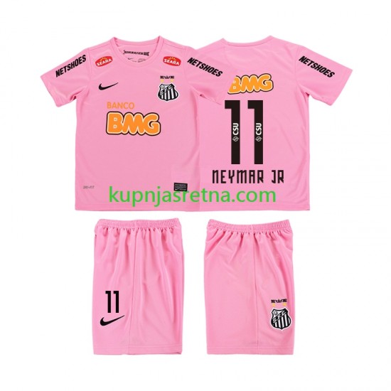Dječja Četvrti Dresova Santos Neymar JR 11 Retro 2012 2013 Kratkih Rukava