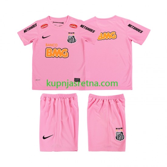 Dječja Četvrti Dresova Santos Retro 2012 2013 Kratkih Rukava