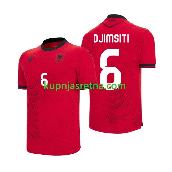 Muškarci Domaći Home Dresova Albanija Berat Djimsiti 6 World Cup 2026 Kratkih Rukava