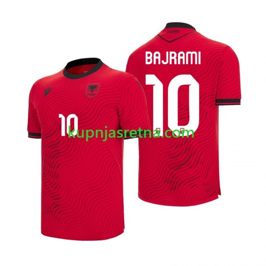 Muškarci Domaći Home Dresova Albanija Nedim Bajrami 10 World Cup 2026 Kratkih Rukava