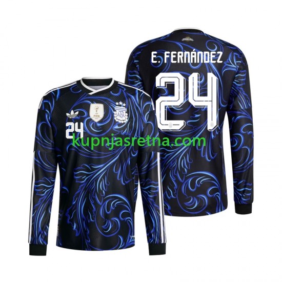 Muškarci Gostujući Away Dresova Argentina Enzo Fernandez 24 World Cup 2026 Dugim Rukavima
