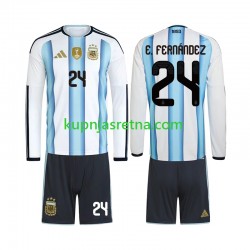 Dječja Domaći Home Dresova Argentina Enzo Fernandez 24 World Cup 2026 Dugim Rukavima Dječja Domaći Home Dresova Argentina Enzo Fernandez 24 World Cup 2026 Dugim Rukavima