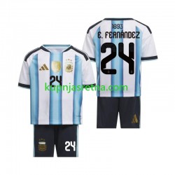Dječja Domaći Home Dresova Argentina Enzo Fernandez 24 World Cup 2026 Kratkih Rukava Dječja Domaći Home Dresova Argentina Enzo Fernandez 24 World Cup 2026 Kratkih Rukava