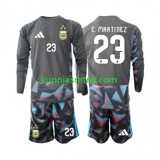 Dječja Domaći Home Golmanski Dresova Argentina Emiliano Martinez 23 World Cup 2026 Dugim Rukavima