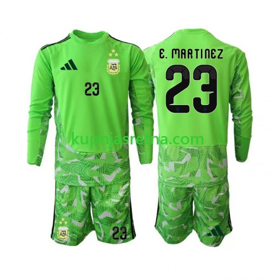 Dječja Treći Golmanski Dresova Argentina Emiliano Martinez 23 World Cup 2026 Dugim Rukavima