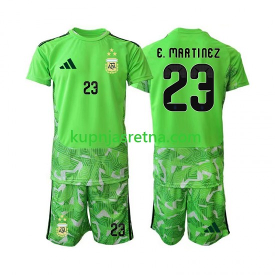 Dječja Treći Golmanski Dresova Argentina Emiliano Martinez 23 World Cup 2026 Kratkih Rukava