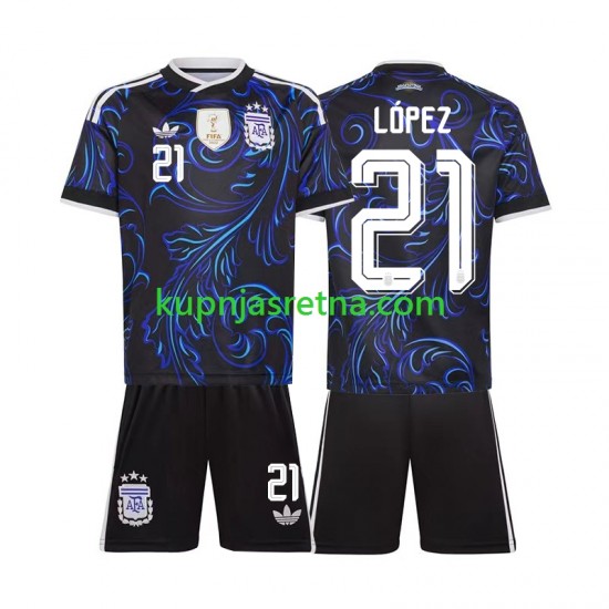 Dječja Gostujući Away Dresova Argentina Jose Manuel Lopez 21 World Cup 2026 Kratkih Rukava