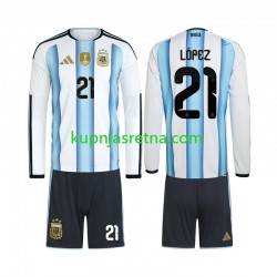 Dječja Domaći Home Dresova Argentina Jose Manuel Lopez 21 World Cup 2026 Dugim Rukavima Dječja Domaći Home Dresova Argentina Jose Manuel Lopez 21 World Cup 2026 Dugim Rukavima
