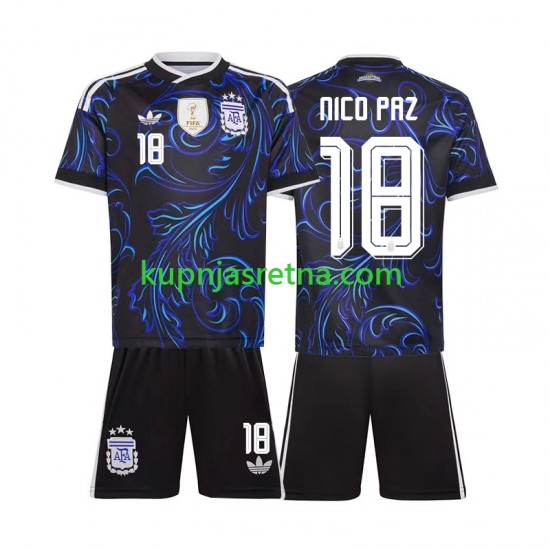 Dječja Gostujući Away Dresova Argentina Nico Paz 18 World Cup 2026 Kratkih Rukava