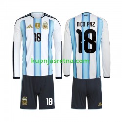 Dječja Domaći Home Dresova Argentina Nico Paz 18 World Cup 2026 Dugim Rukavima Dječja Domaći Home Dresova Argentina Nico Paz 18 World Cup 2026 Dugim Rukavima