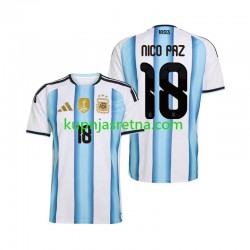 Muškarci Domaći Home Dresova Argentina Nico Paz 18 World Cup 2026 Kratkih Rukava