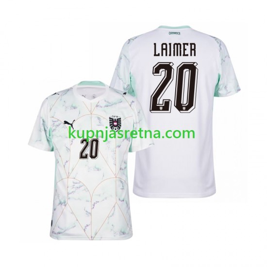 Muškarci Gostujući Away Dresova Austrija Konrad Laimer 20 World Cup 2026 Kratkih Rukava