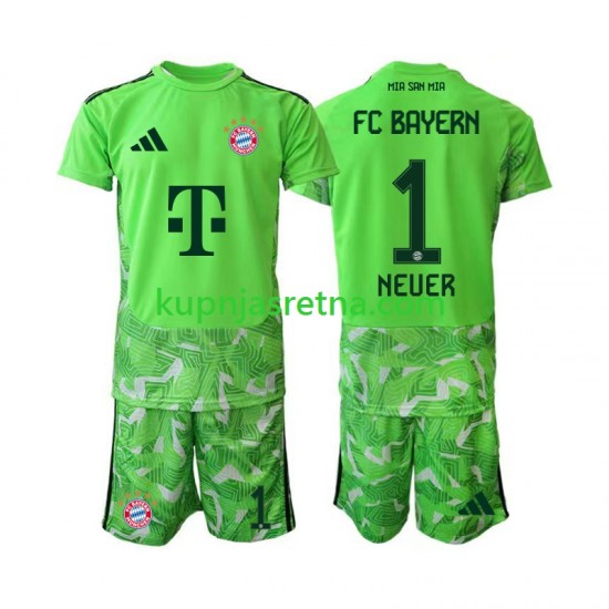 Dječja Domaći Home Golmanski Dresova FC Bayern München Manuel Neuer 1 2026-2027 Kratkih Rukava