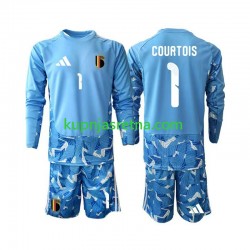 Dječja Domaći Home Golmanski Dresova Belgija Thibaut Courtois 1 World Cup 2026 Dugim Rukavima